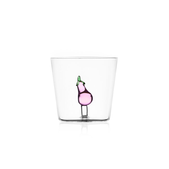 Bicchiere Tumbler Melanzana Collezione Vegetables